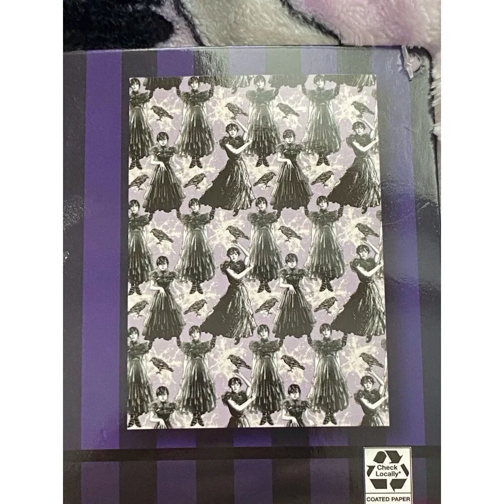 Wednesday Addams Dancing Netflix Show Soft Plush Throw 50” X 70” Purple Crow NEW